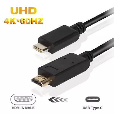 $39.99 • Buy Type C USB-C To HDMI Cable (6FT) USB 3.1 (Thunderbolt 3 Compatible) For Tablet