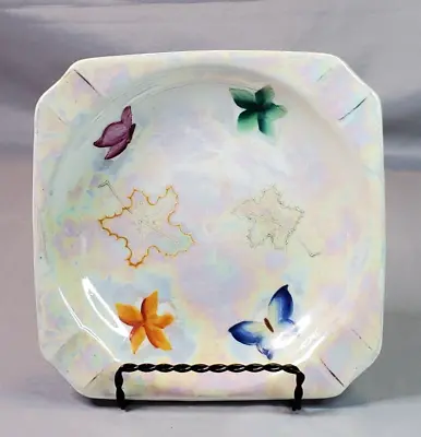 Lipper & Mann  Butterfly Lustreware Ashtray Catchall Dish Porcelain 1940s/50s • $9.95