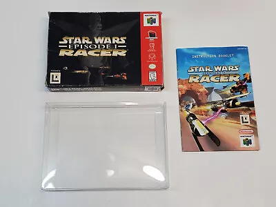 Star Wars Episode I Racer Original N64 Nintendo 64 Box & Manual Only *damage • $17.95