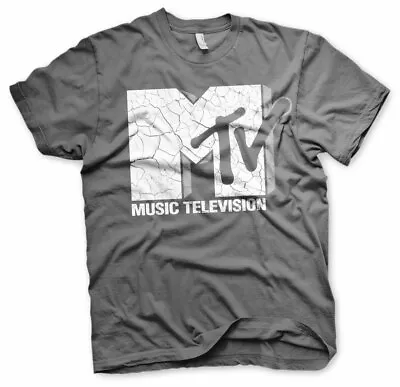 Officially Licensed MTV Cracked Logo Men's T-Shirt S-XXL Sizes • £19.53