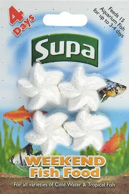 Supa Vacation Weekend Fish Food Tropical Cold Water Fish Holiday Feeding Block • £4.29