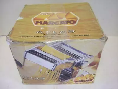 Marcato Atlas Wellness 150 Pasta Maker Stainless Steel Italy In Box THE BEST!!! • $35.97