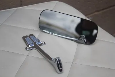 Stainless Inside Rearview Mirror Head Chrome Mounting Bracket Chevy GMC Truck • $55.39