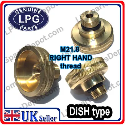 LPG Autogas Car Filling Point Adapter DISH Type With M21.8 RH--UK To FRANCE • $15.34