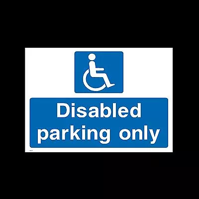 £1.49 • Buy Disabled Parking Only Sign, Sticker, Metal - All Sizes & Materials - (HS11)
