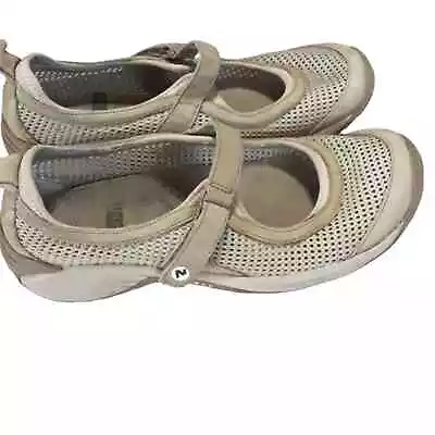 Merrell Womens Sz 7 Beige Encore Strap Mary Jane Style Mesh Walking Shoes • $21