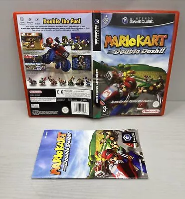 Mario Kart Double Dash - Official Nintendo Gamecube CASE & Manual ONLY - NO GAME • £10.99