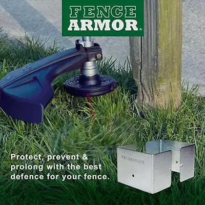 Fence Post Gate Post Strimmer Guard Protection Galvanised Steel Fence Armor • £4.44