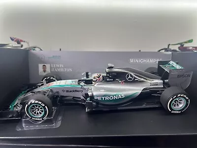 Lewis Hamilton Minichamps 1:18 Mercedes W06 Australia Winner 2015 World Champ F1 • £175