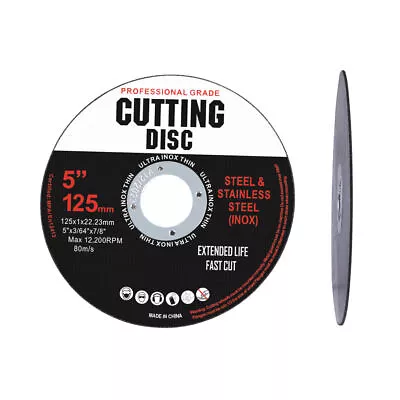 Cutting Discs 4 /5  100/125mm Angle Grinder Cutting Disc 1mm Thin Cut Off Wheel • $21.89