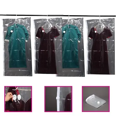 Hanging Vacuum Storage Bags For Clothes4-Pack 2(135x70cm) & 2(105x70cm) MND • £10.95