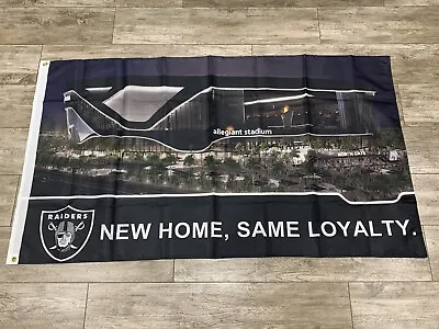 Las Vegas Oakland Raiders Allegiant Stadium  Flag - 3x5 FT NEW HOME SAME LOYALTY • $19.88