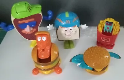 McDonalds Transformers Dinosaur Changeables Food Happy Meal Toys 90’s - Lot Of 5 • $21.95