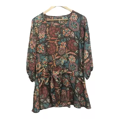 Matilda Jane You And Me Tunic Annalise Tunic Fall Autumn Floral M • $15