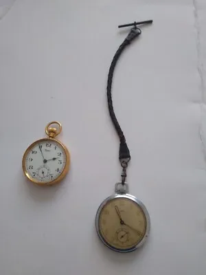 £0.99 • Buy Two Vintage Gents Pocket Watches, Both In Need Of Some Attention