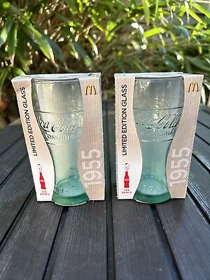 McDonald's Coca Cola Glasses 1955 125 Year Celebration Limited Edition In Packet • £11.99