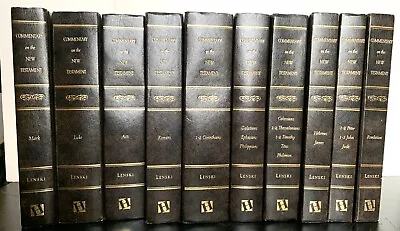 Commentary On The New Testament 10 Volumes Richard Lenski 1998 Hardcovers • $265.99