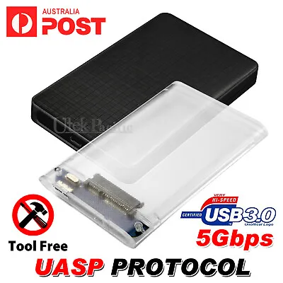 $9.95 • Buy USB 3.0 Hard Drive Disk 2.5  SATA HDD SSD External Slim Enclosure Case AUS