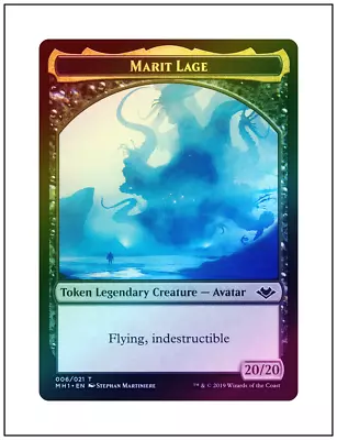 1x Marit Lage Token Foil Modern Horizons Magic MTG NM • $2.30