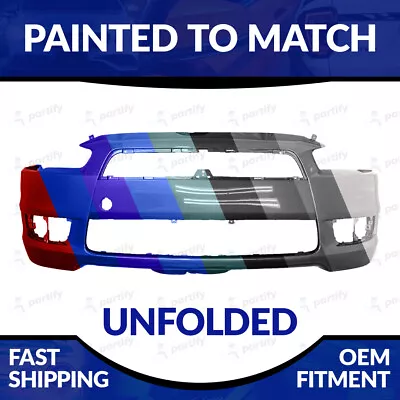 NEW Painted 2008-2015 Mitsubishi Lancer Unfolded Front Bumper W/O Spoiler Holes • $341.99