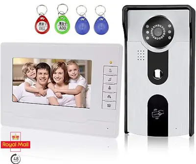 KDL 7 Video Doorbell Door Phone Intercom System RFID Access Control With Two-Way • £88.14