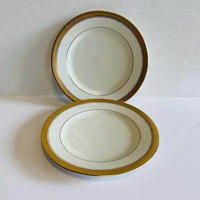 Mikasa Palatial Gold Fine China L3234 Two Bread Dessert Plates 6.75  Diameter • $19.99