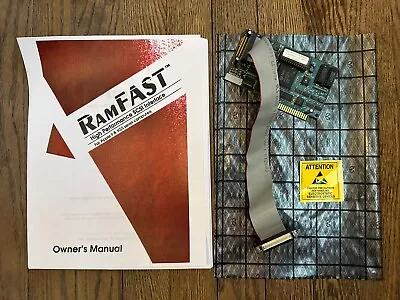 Vintage Apple II IIGS Computer RamFAST SCSI Expansion Card Rev. D Sequential Sys • $495