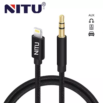IPhone To Aux 3.5mm Audio Jack Cable For Loud Speaker & Car Port • £9.89