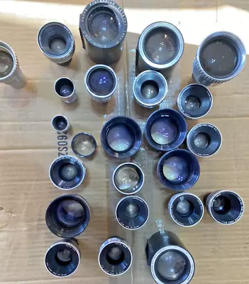 Lot Of 24 Vintage Projector Lenses 8mm & 16mm • $16.50