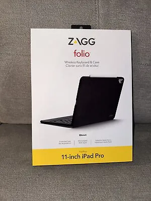 $29.99 • Buy ZAGG Folio Bluetooth Backlit Keyboard Case IPad Pro 11. *NEW*