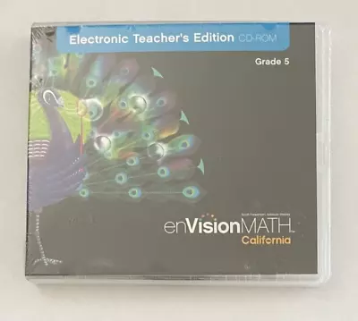 Electronic Teacher's Edition CD-ROM Grade 5 Pearson EnVisionMATH California • $119.99