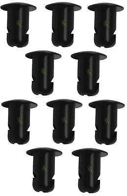 Dzus Button Black Aluminum Slotted Fasteners 5/16 Quarter Turn .450 Grip 10 Pack • $26.95