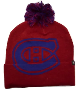Montreal Canadiens Fanatics Iconic Logo Knit Pom NHL Hockey Beanie Winter Hat  • $19.99