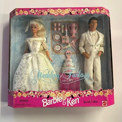 Barbie And Ken Wedding Fantasy Gift Set Dolls Special Edition 1996 Mattel #17243 • $43