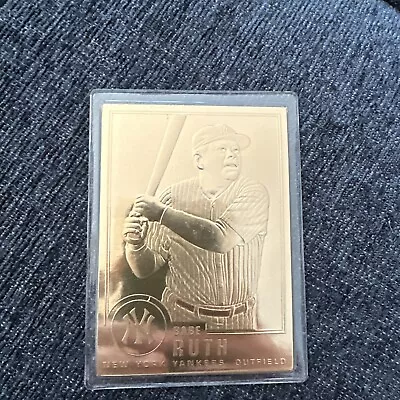 Babe Ruth 1996 Danbury Mint Sealed 22kt Gold Card #30 New York Yankees HOF • $200