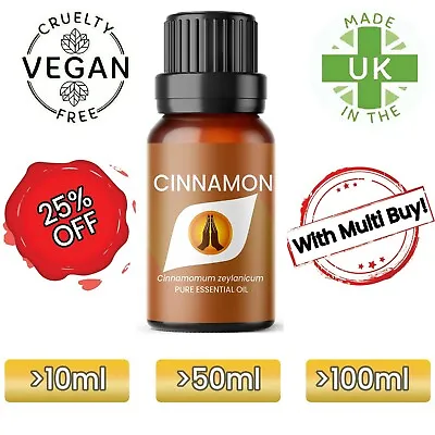 £2.25 • Buy Cinnamon Essential Oil | Pure Natural Aromatherapy Oil | Vegan Christmas Oils