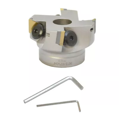 $69.99 • Buy 2-1/2 X3/4  90 Degree Indexable Face Mill Cutter Carbide Shims Use TPG32 Inserts