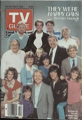 TV Guide April 28 1984 They Were  Happy Days  Cast Cover! • $5.11