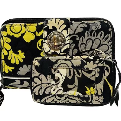 Vera Bradley 2 Pc Lot Baroque Turn Lock Wallet Clutch Mini Wallet Wristlet • $12.70