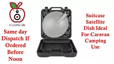 £49.99 • Buy Camping Caravan 40cm Satellite Dish Antenna In Case Option Of LNB, HD Receiver