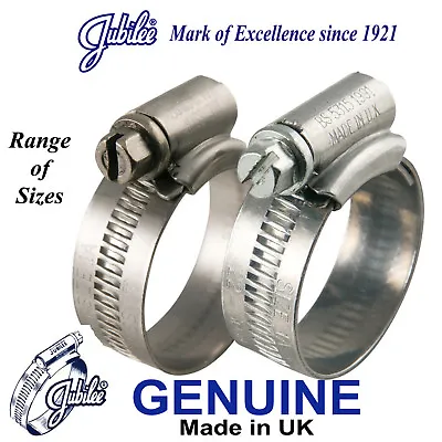 £1.97 • Buy Genuine Jubilee Clips, Jubilee Hose Clip, Fuel Hose Pipe Clamps Worm Drive