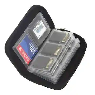 SD Card/XQD/CFast Memory Card Storage Wallet Case - Black • £7.99