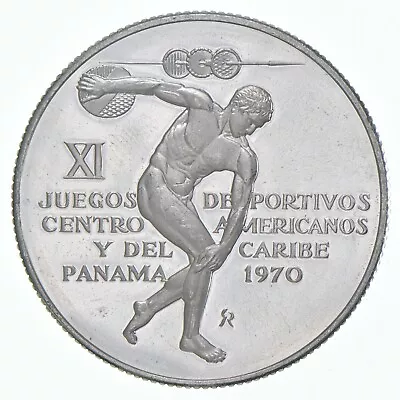 SILVER - WORLD COIN - 1970 Panama 5 Balboas - World Silver Coin *323 • $20.50