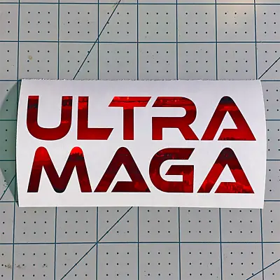 Trump Ultra Maga Red Mirror Chrome Decal Sticker Window Bumper Political Usa  • $4.99