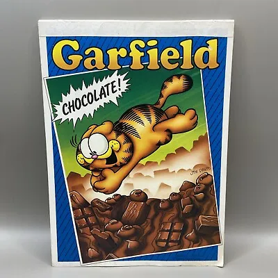 Vintage Garfield Writing Lined Paper Notepad Stationary  Chocolate  ~ 24 Sheets • $5.60