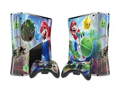 Mario Protector Skin Decal Sticker For Xbox 360 Slim (1 Piece For Th - VERY GOOD • $61.71