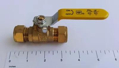 1 Piece 1/2  Compression Ball Valve Lead Free Brass 600 Psi Wog Full Port • $9.99