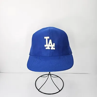 Vintage Official Licensee MLB LA Dodgers Blue Mesh Trucker Hat Cap Snapback  • $138.94