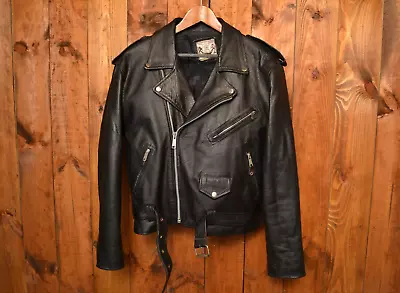 LONDON SCHOTT PERFECTO 70's COWHIDE VINTAGE RIDERS MOTORCYCLE LEATHER JACKET L44 • $129