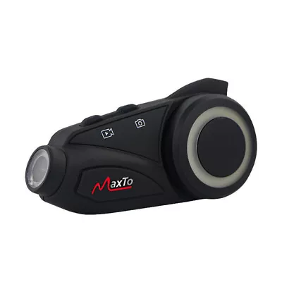 Bluetooth Motorcycle Intercom Headset Communication Camera Helmet Kit 6 Rider • $129.99